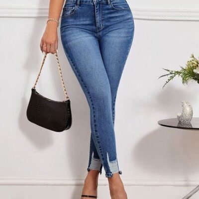 Jeans Curve Fit Cintura Alta