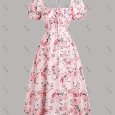 Vestido de fiesta floreado