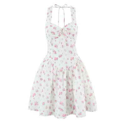 Vestido florar de cuello cuadrado