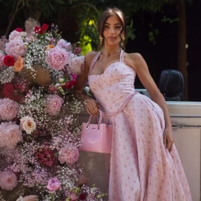 Vestido de tirantes estampado