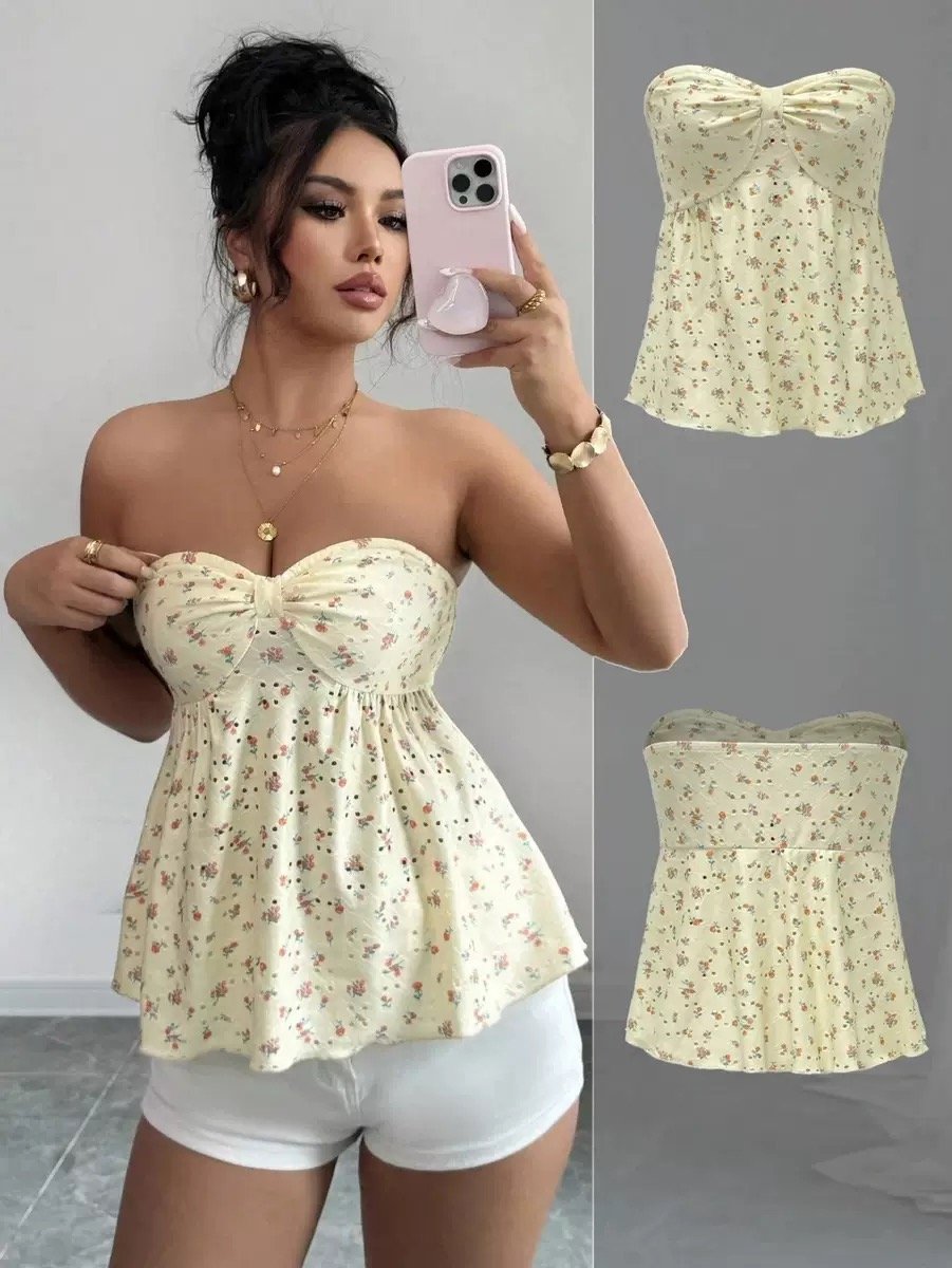 Top Glamour Plisado para Mujer - Imagen 2