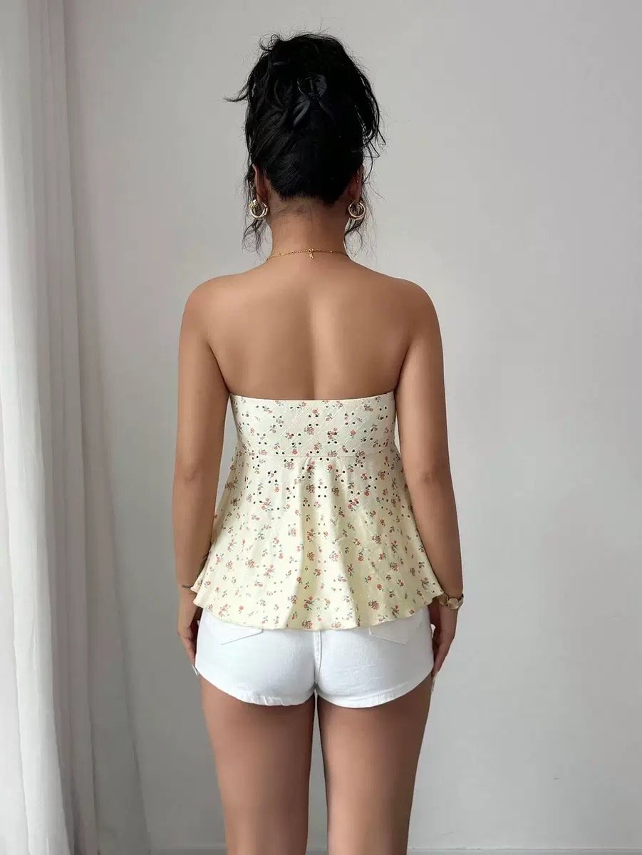 Top Glamour Plisado para Mujer - Imagen 4