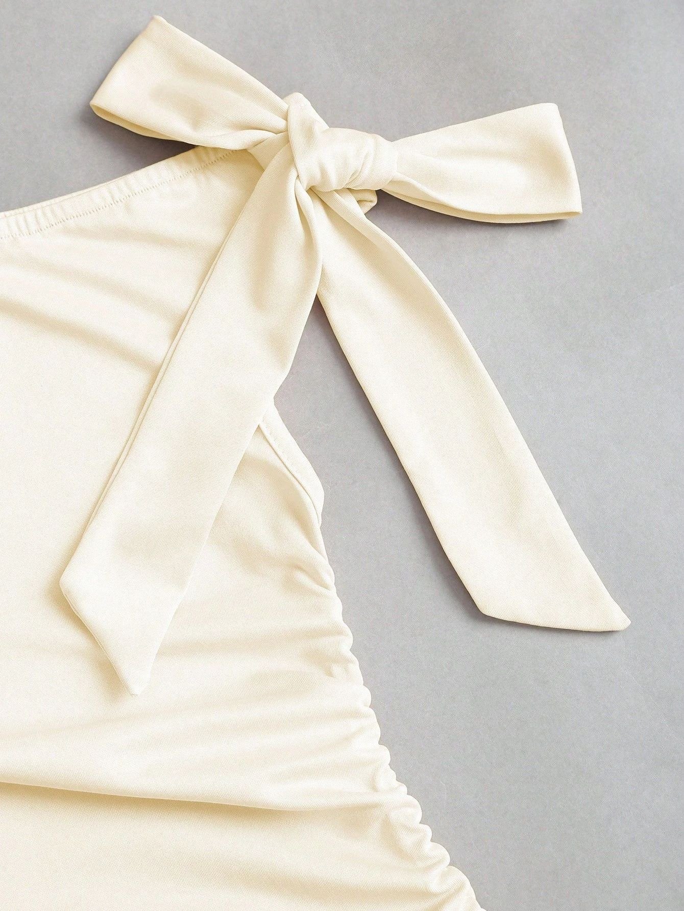 Vestido corto de un hombro - Imagen 8