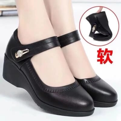 Zapatos cuero antideslizante