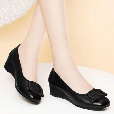 Zapatos de cuña baja