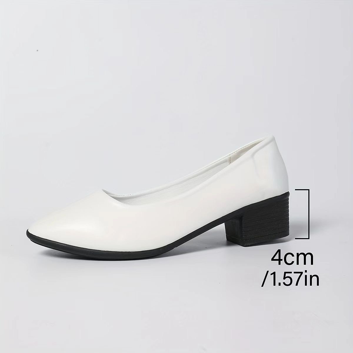 Zapatos de tacón medio de punta almendrada - Imagen 6