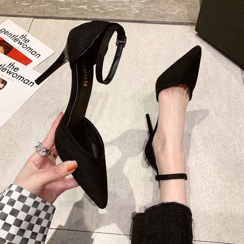Stiletto destalonado con pulsera al tobillo - Imagen 3
