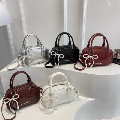 Bolso Perla Bordeaux