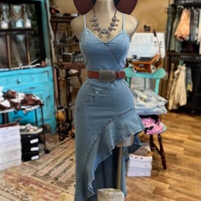 Vestido Denim Western Chic