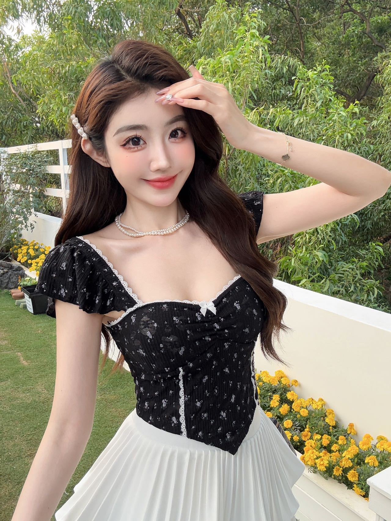 Blusa Corset Floral Romántica - Imagen 10