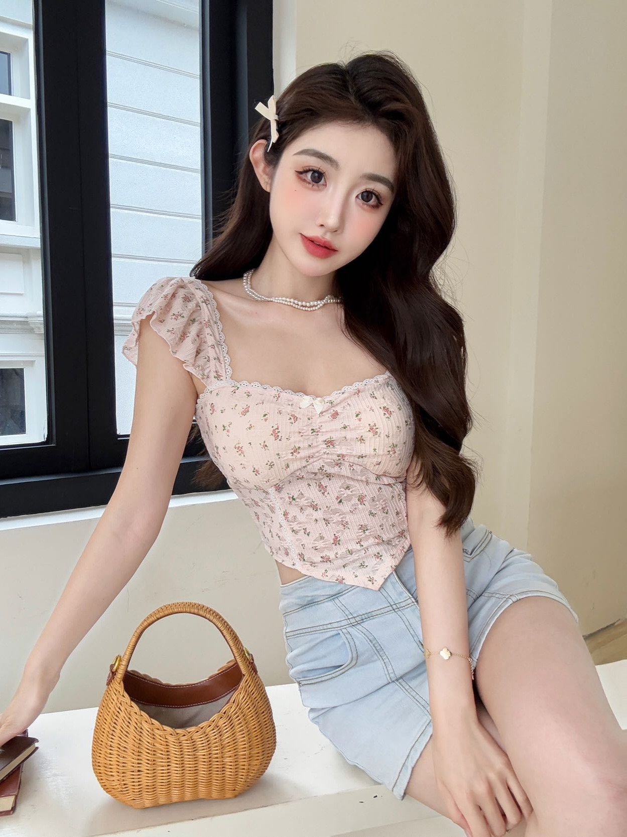 Blusa Corset Floral Romántica - Imagen 6