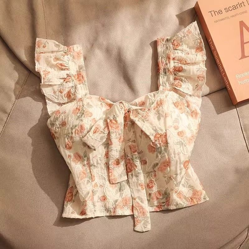 Top Floral con Moño Frontal - Imagen 4